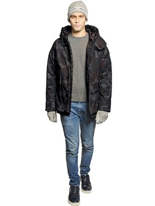 Moncler Timothy Wool Flannel Down Jacket