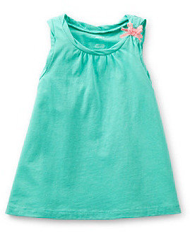 Carter's Girls' 2T-6X Turquoise Solid Swing Tank