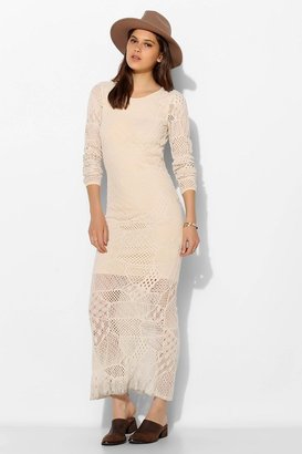 Urban Outfitters Love Sadie Crochet Open-Back Maxi Dress