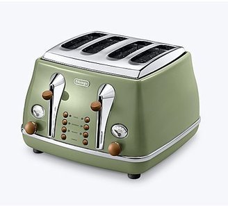 De'Longhi Delonghi Vintage icona green 4 slice toaster