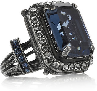 Lanvin Glass and Swarovski crystal ring