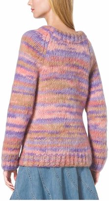 Michael Kors Collection Space-Dyed Mohair Crewneck Sweater