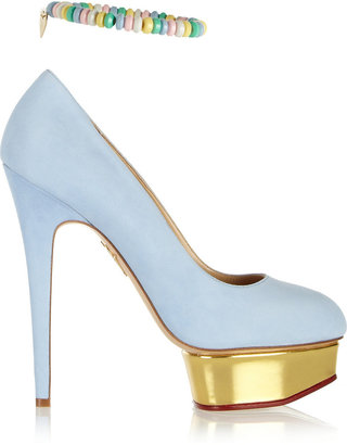 Charlotte Olympia Sweet Dolly suede pumps