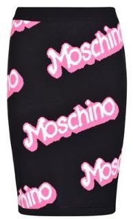 Moschino Iconic Logo Detail Knit Skirt