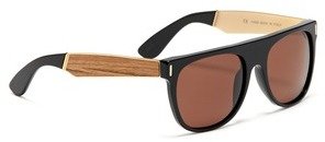 Nobrand Flat Top Francis wood arm sunglasses