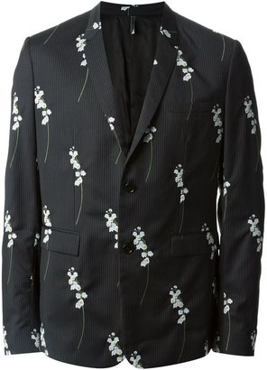 Christian Dior floral pinstriped blazer
