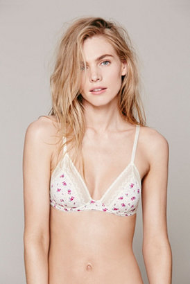 Free People Floral Sweetheart Triangle Bra