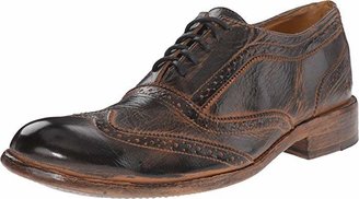 Bed Stu Corsico (Black Rustic/Rust BFS Leather) Men's Lace Up Wing Tip Shoes