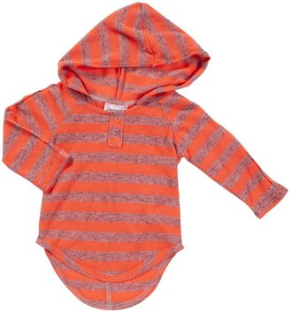 Erge French Terry Striped Hoodie - Red-12 Months