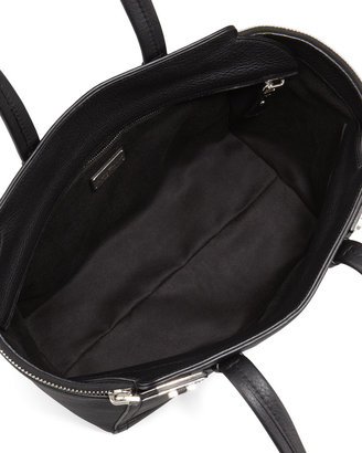 Ferragamo Verve Double-Zip Tote Bag, Black