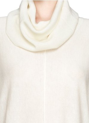 Nobrand Wool-cashmere cowl turtleneck top