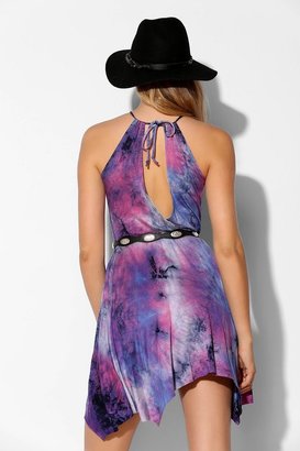 Urban Outfitters Staring At Stars Tie-Dye Knit Halter Dress