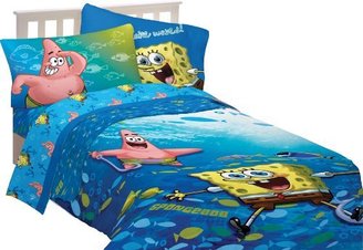 Nickelodeon SpongeBob Fish Swirl Sheet Set, Twin