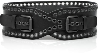 Bottega Veneta Double-buckle leather belt