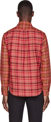 Marc by Marc Jacobs Pink & Rust Plaid Greenwich Shirt