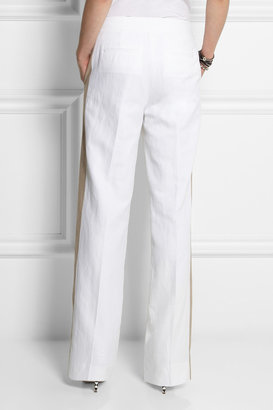 J.Crew Collection cotton and linen-blend wide-leg pants