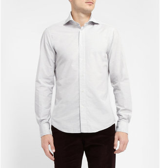 Boglioli Slim-Fit Subtle-Check Cotton Shirt