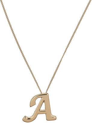 Topshop A initial necklace