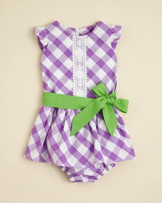 Hartstrings Infant Girls' Woven Check Print Dress - Sizes 12-24 Months