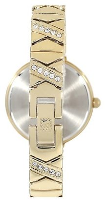 Anne Klein Pavé Crystal Bracelet Watch, 34mm