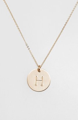 Nashelle 14k-Gold Fill Initial Disc Necklace