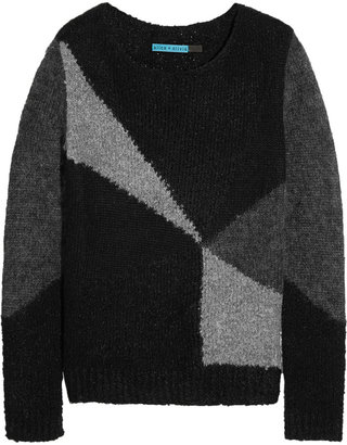 Alice + Olivia Elsa color-block knitted sweater