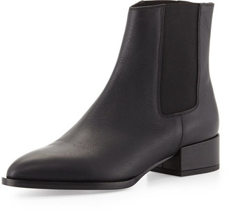 Vince Yale Gored Low-Heel Ankle Boot