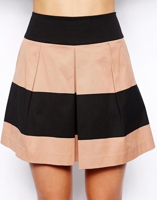 Oasis Stripe Skater Skirt