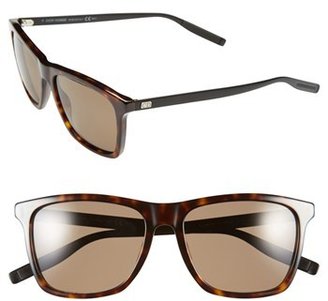 Christian Dior Men's '177S' 55Mm Polarized Sunglasses - Black