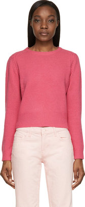 Marc by Marc Jacobs Pink Cropped Iris Sweater