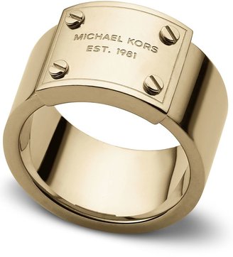 Michael Kors Heritage Plaque Ring - Ring Size P - M/L