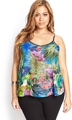 Forever 21 FOREVER 21+ Tropical Pattern Cami