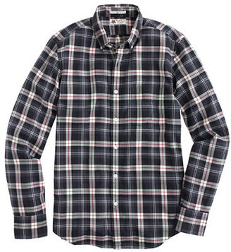 Thomas Mason Slim for J.Crew flannel shirt in coal