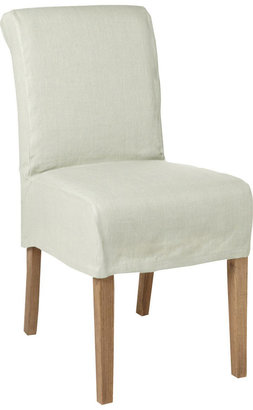 OKA Echo Low-Back Dining Chair with Cover