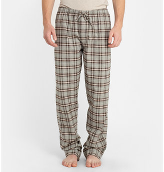 Zimmerli Check Cotton-Flannel Pyjama Trousers