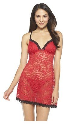 Gilligan & O'Malley Women‘s Lace Babydoll Lingerie Cupid Red - Gilligan & O‘Malley®