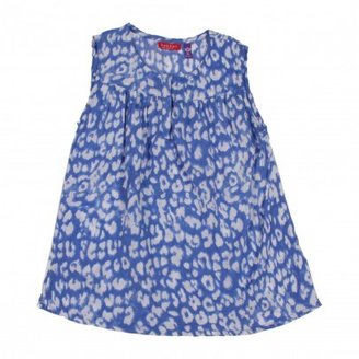 Bakker made with love Claudine printed top Blue