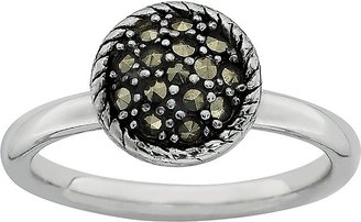Stacks & Stones Sterling Silver Marcasite Stack Ring