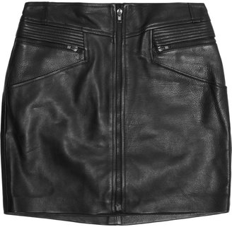 A.L.C. Peter leather mini skirt