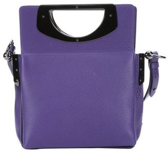 Christian Louboutin purple leather 'Passage' convertible top handle mini bag