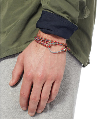 Miansai Rope and Silver-Plated Hook Bracelet
