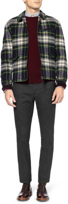 Incotex Slowear Slim-Fit Patterned Cotton-Blend Trousers