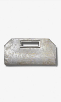 Express Metallic Angled Cut-Out Clutch