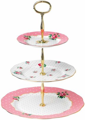 Royal Albert Cheeky Pink Vintage cake stand