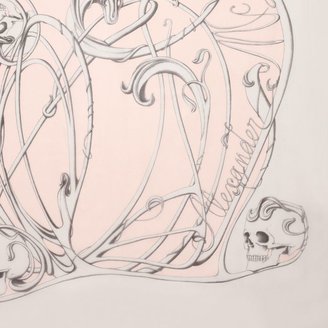 Alexander McQueen Art Nouveau Multi Skull Silk Scarf