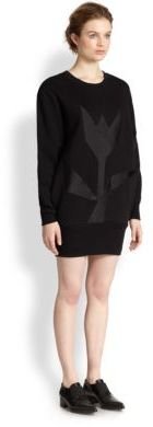 Stella McCartney Paneled Tulip Sweatshirt Dress
