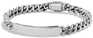 David Yurman Petite Pavé Curb Link ID Bracelet with Diamonds