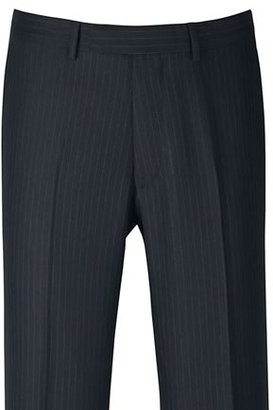 Charles Tyrwhitt Navy pinstripe double breasted tailored fit flannel suit pants