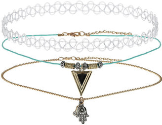Topshop Tattoo choker and necklace set