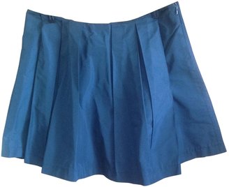 Miu Miu Blue Polyester Skirt